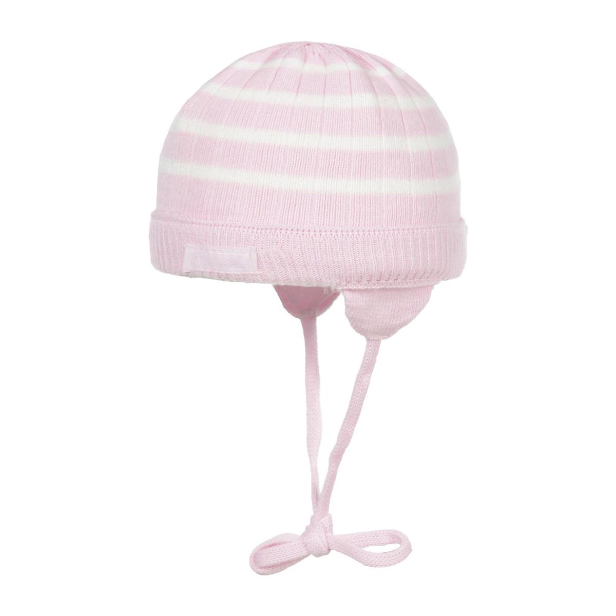Dziewczęca czapka wiązana jesienna jasnoróżowa Döll r.41