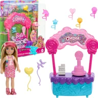Lalki dla dziewczynek - Barbie Chelsea lalka blondynka zestaw stoisko z lizakami - miniaturka - grafika 1