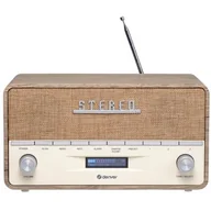 Głośniki przenośne - Radio DAB+/FM Denver DAB-36LW z drewnianą obudową light wood - miniaturka - grafika 1