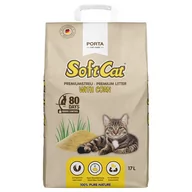 Żwirek dla kotów - Porta SoftCat Corn, żwirek dla kota - 17 l - miniaturka - grafika 1