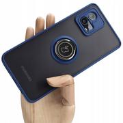 Etui i futerały do telefonów - Bizon Etui Case Hybrid Ring do Motorola Moto G72, granatowe - miniaturka - grafika 1