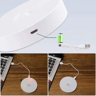 Lampka lampa LED czujnik ruchu zmierzchu nocna Alogy Sensor Light Bezprzewodowa oświetlenie meblowe Światło ciepłe 3000k - Lampy stojące Lampka lampa LED czujnik ruchu zmierzchu nocna Alogy Sensor Light Bezprzewodowa oświetlenie meblowe Światło ciepłe 3000k - Lampy stojące - miniaturka - grafika 8