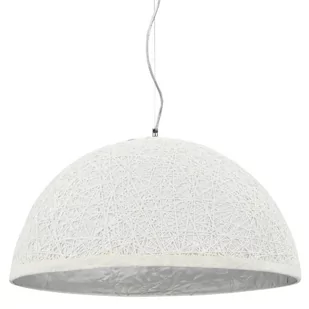 vidaXL Lampa wisząca, biało-srebrna, 50 cm, E27 - Lampy pozostałe - miniaturka - grafika 1