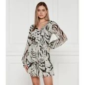 Sukienki - GUESS Sukienka z paskiem MARCELLE | z dodatkiem jedwabiu - miniaturka - grafika 1