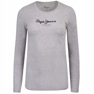 PEPE JEANS KOSZULKA DAMSKA DŁUGI RĘKAW SZARA r.S - Koszulki i topy damskie - miniaturka - grafika 1