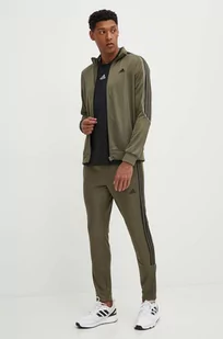 adidas dres Essentials męski kolor zielony IY6668 - Dresy męskie - miniaturka - grafika 1