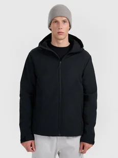 4F Kurtka softshell wiatroodporna membrana 5000 męska - czarna 3XL - Kurtki i kamizelki sportowe męskie - miniaturka - grafika 1