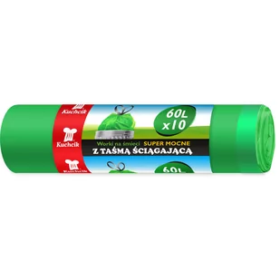 Kuchcik AKU Worki na śmieci super mocne 60L A10 taśma 2852 - Worki na śmieci - miniaturka - grafika 1