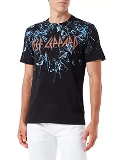 Koszulki męskie - Replay Męski T-shirt, 098 BLACK, M - grafika 1