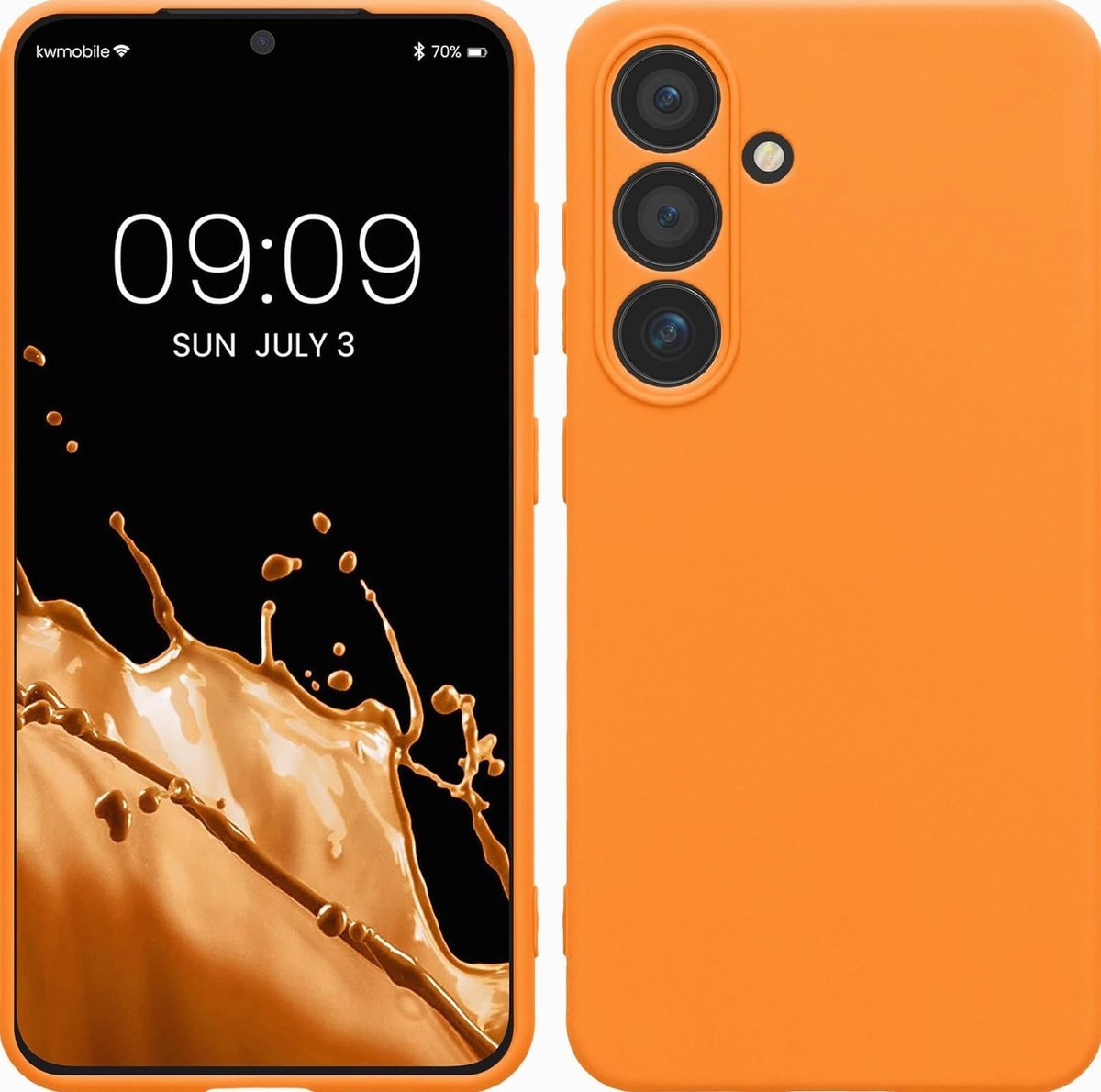 ETUI OBUDOWA POKROWIEC NA TELEFON POMARAŃCZOWY ELASTYCZNY TPU MIĘKKI