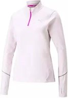 Bluzy damskie - Bluza damska Puma  Run 5K Knit 1/2 Zip Lavender Fog XS - miniaturka - grafika 1