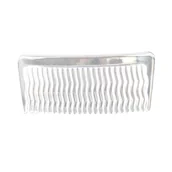Grzebienie fryzjerskie - Klasyczny grzebień boczny średni przezroczysty - miniaturka - grafika 1