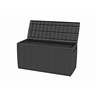 Ławki ogrodowe - Skrzynia 270 l Leonardo grafit - miniaturka - grafika 1