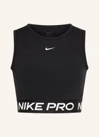 Koszulki i topy damskie - Nike Krótki Top Pro 365 Dri-Fit schwarz - miniaturka - grafika 1