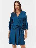 Sukienki - Please Sukienka koktajlowa A1UYAP7000 Turkusowy Regular Fit - miniaturka - grafika 1