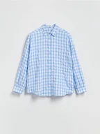 Koszule damskie - Reserved - Koszula w kratę - jasnoniebieski - miniaturka - grafika 1
