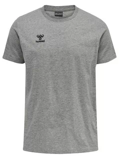 Koszulki męskie - Hummel Koszulka "Move Grid" w kolorze szarym - grafika 1