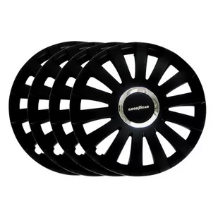 Cartrend Reno kołpaki ozdobne na koła samochodowe, zestaw 4 szt, 38,10 cm (15 cali), czarne 10630 - Kołpaki samochodowe - miniaturka - grafika 1