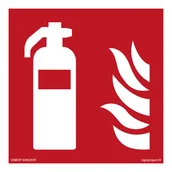 Systemy ekspozycyjne i znaki informacyjne - BF001 GAŚNICA, FS - FOLIA SAMOPRZYLEPNA FOTOLUMINESCENCYJNA; (100X100MM) - miniaturka - grafika 1