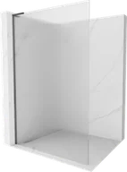 Ścianki i drzwi prysznicowe - Mexen Kioto L ścianka prysznicowa Walk-in 120 x 200 cm, prążki, gun metal - 800-120-103-95-09 - miniaturka - grafika 1