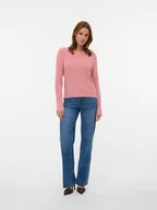 Swetry damskie - Vero Moda Sweter w kolorze jasnoróżowym - miniaturka - grafika 1