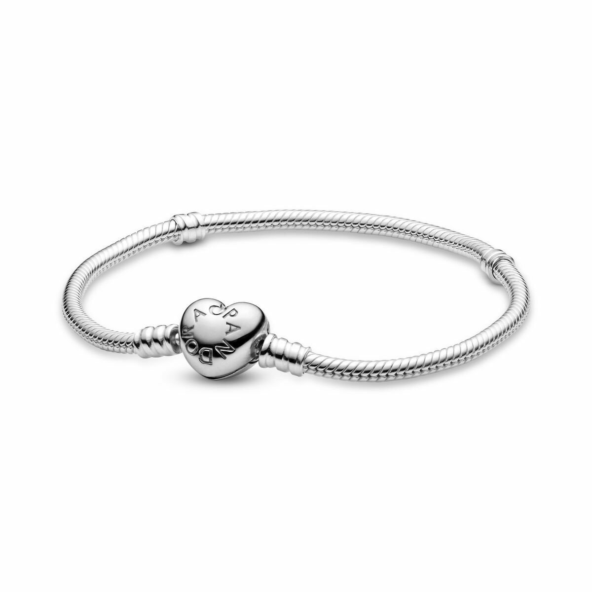 Bransoletka Damska Pandora HEART CLASP SNAKE CHAIN BRACELET