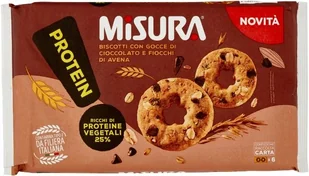 Ciastka kruche Biscotti con Goccie Cioccolato Fiocchu di Avena 260g Misura - Ciastka - miniaturka - grafika 1