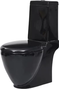 Zestaw kompaktowy WC vidaXL 66 cm czarny (3059889) - Kompakty WC - miniaturka - grafika 1