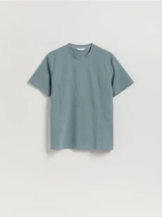 Reserved - Strukturalny t-shirt comfort fit - granatowy - Koszulki męskie - miniaturka - grafika 1