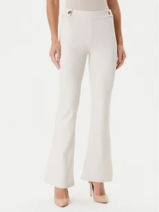 Guess Spodnie materiałowe W5YB0I KCMU2 Écru Regular Fit - Spodnie damskie - miniaturka - grafika 1