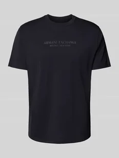 T-shirt z nadrukiem z logo - Koszulki męskie - miniaturka - grafika 1