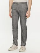 Spodnie męskie - Bugatti Chinosy 4890 26350 Szary Slim Fit - miniaturka - grafika 1