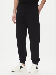 Armani Exchange Spodnie dresowe XM000744 AF13047 UC001 Czarny Regular Fit - Spodnie sportowe męskie - miniaturka - grafika 1