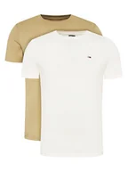 Koszulki męskie - Tommy Jeans Komplet 2 t-shirtów DM0DM20687 Kolorowy Slim Fit - miniaturka - grafika 1