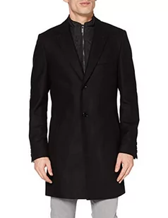 HUGO Płaszcz męski, Czarny (1), 56 - Płaszcze męskie - miniaturka - grafika 1