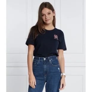Tommy Hilfiger T-shirt IMD MDRN REG C-NK SS | Regular Fit - Koszulki i topy damskie - miniaturka - grafika 1