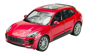 WELLY PORSCHE MACAN TURBO CZERWONY 1:24 24047 - Samochody i pojazdy dla dzieci - miniaturka - grafika 1