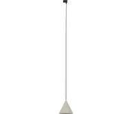Lampy sufitowe - Żyrandol na łańcuchu do systemu szynowego CONO 1xE27/15W/230V czarny/beżowy - miniaturka - grafika 1