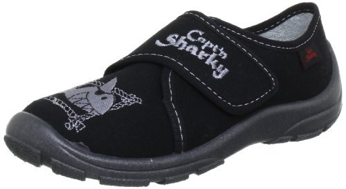 Capt'n Sharky Kapcie chłopięce Daniel, czarny - Czarny czarny 1-30 EU
