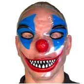 Dodatki do strojów karnawałowych - Folat Maska, Klaun Psychopata, niebiesko-czerwona, rozmiar uniwersalny - miniaturka - grafika 1