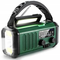 Latarki - Radio Solarne Awaryjne Latarka Powerbank 10000mAh - miniaturka - grafika 1