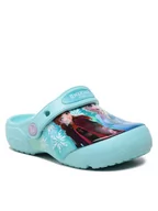 Buty dla dziewczynek - Crocs Klapki Fldisneyfrozenllclog K 207465 Niebieski - miniaturka - grafika 1