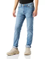 Spodnie męskie - Springfield Jeansy Skinny Fit Spodnie męskie, Azul Medio, 26W - miniaturka - grafika 1