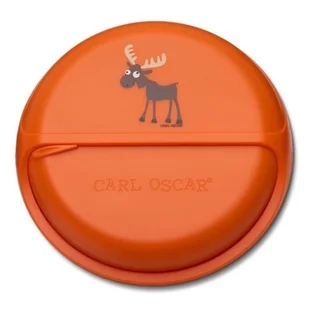 Carl Oscar Big Snackdisc™ 5 Komorowy Obrotowy Pojemnik Na Przekąski Orange - Moose - Miseczki i talerzyki dla dzieci - miniaturka - grafika 1