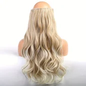 Wałki do włosów - TEMU Długie faliste kawałki włosów Syntetyczna żyłka do przedłużania włosów Przedłużanie włosów z drutu Akcesoria do włosów - miniaturka - grafika 1