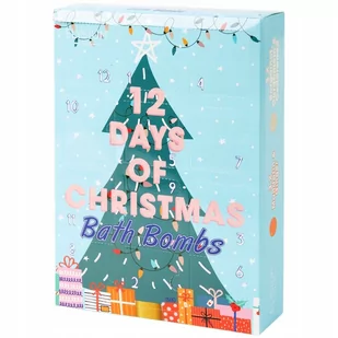 KALENDARZ ADWENTOWY ŚWIĄTECZNY KULE DO KĄPIELI MUSUJĄCE 12 ELEMENTÓW - Ozdoby bożonarodzeniowe - miniaturka - grafika 1