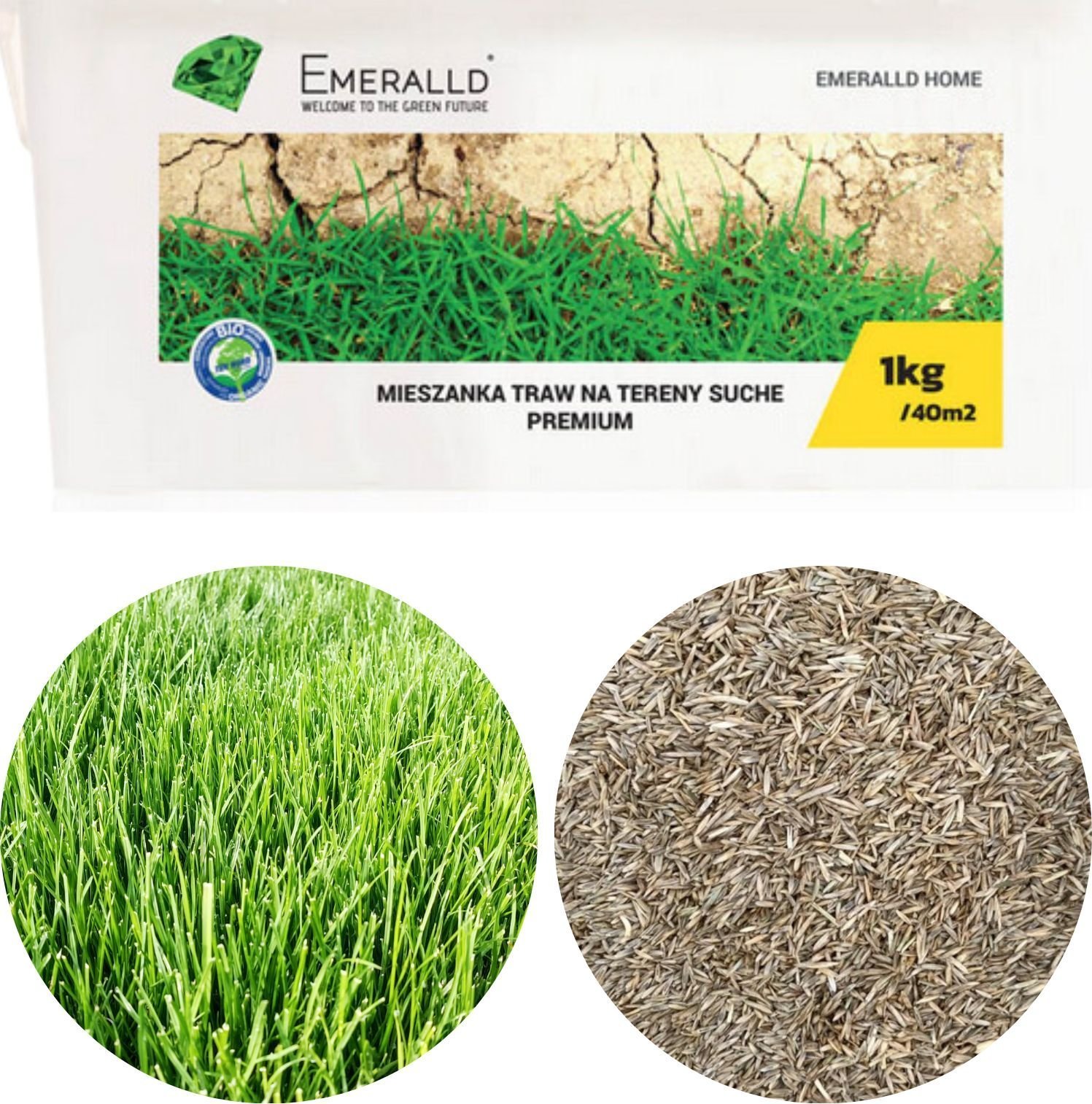 Emeralld Mieszanka traw na tereny suche 1kg