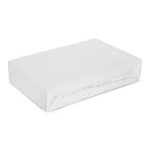 Prześcieradło EUROFIRANY Design 91 Soft z gumką 220 x 200 cm Biały - Prześcieradła - miniaturka - grafika 1