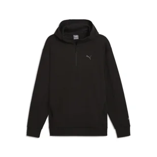 Bluza męska z kapturem i zamkiem 1/2 RAD/CAL PUMA Black - Bluzy sportowe męskie - miniaturka - grafika 1