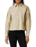 Koszule damskie - United Colors of Benetton Koszula damska, Beżowy 39a, S - miniaturka - grafika 1